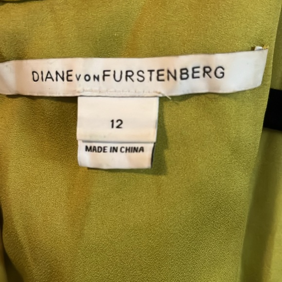 Diane von Furstenberg Carpreena Mini Pebble Lace Sleeveless Teal Green Dress 12 - Picture 12 of 16